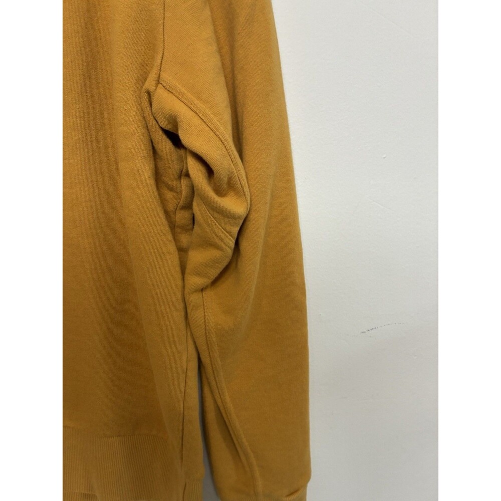 Pact Organic Cotton Sweatshirt Mustard Yellow Size Large Crew Neck Over Sized - Picture 4 of 12